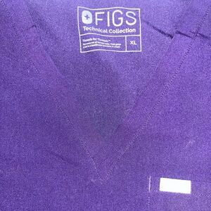 FIGS Purple Jam Catarina Top - Size XL